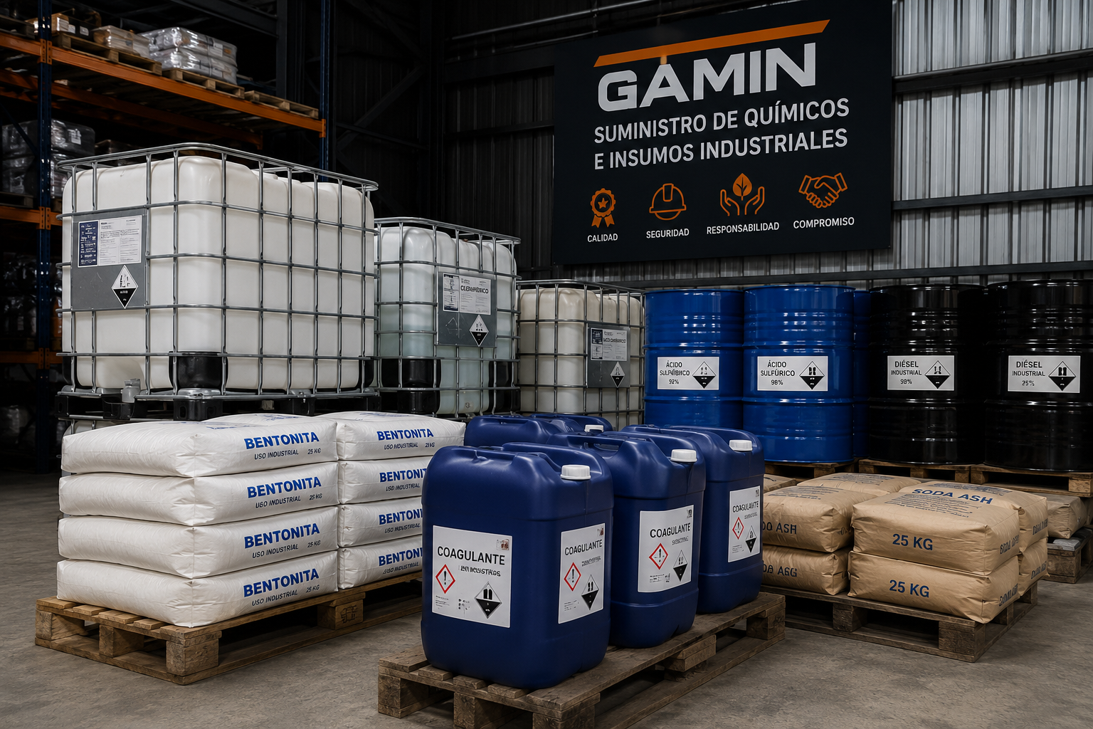Suministro de químicos industriales GAMIN Group