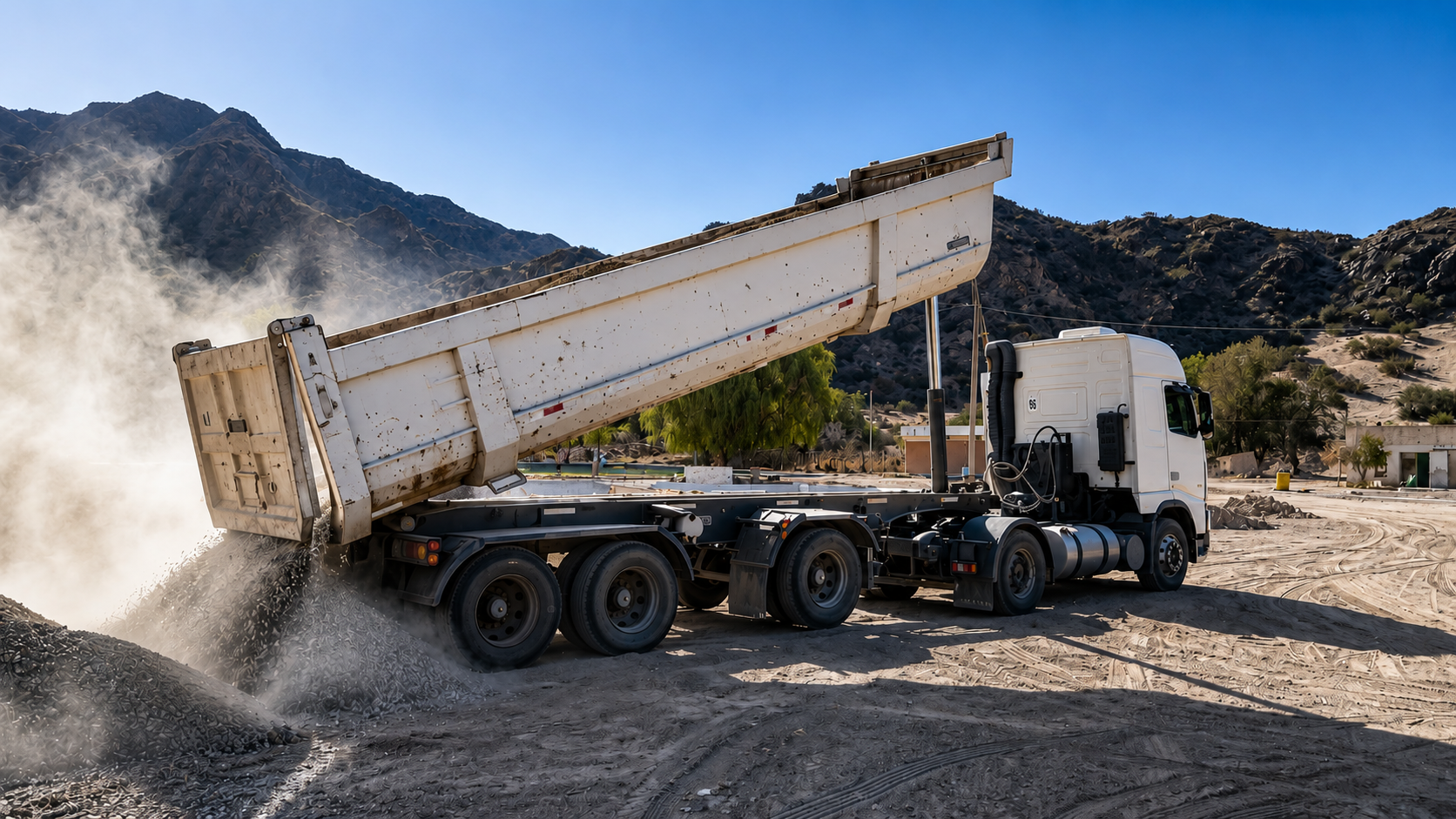 Transporte y descarga de áridos GAMIN Group